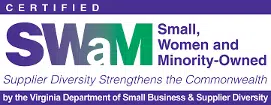 Small women and minority owned logo