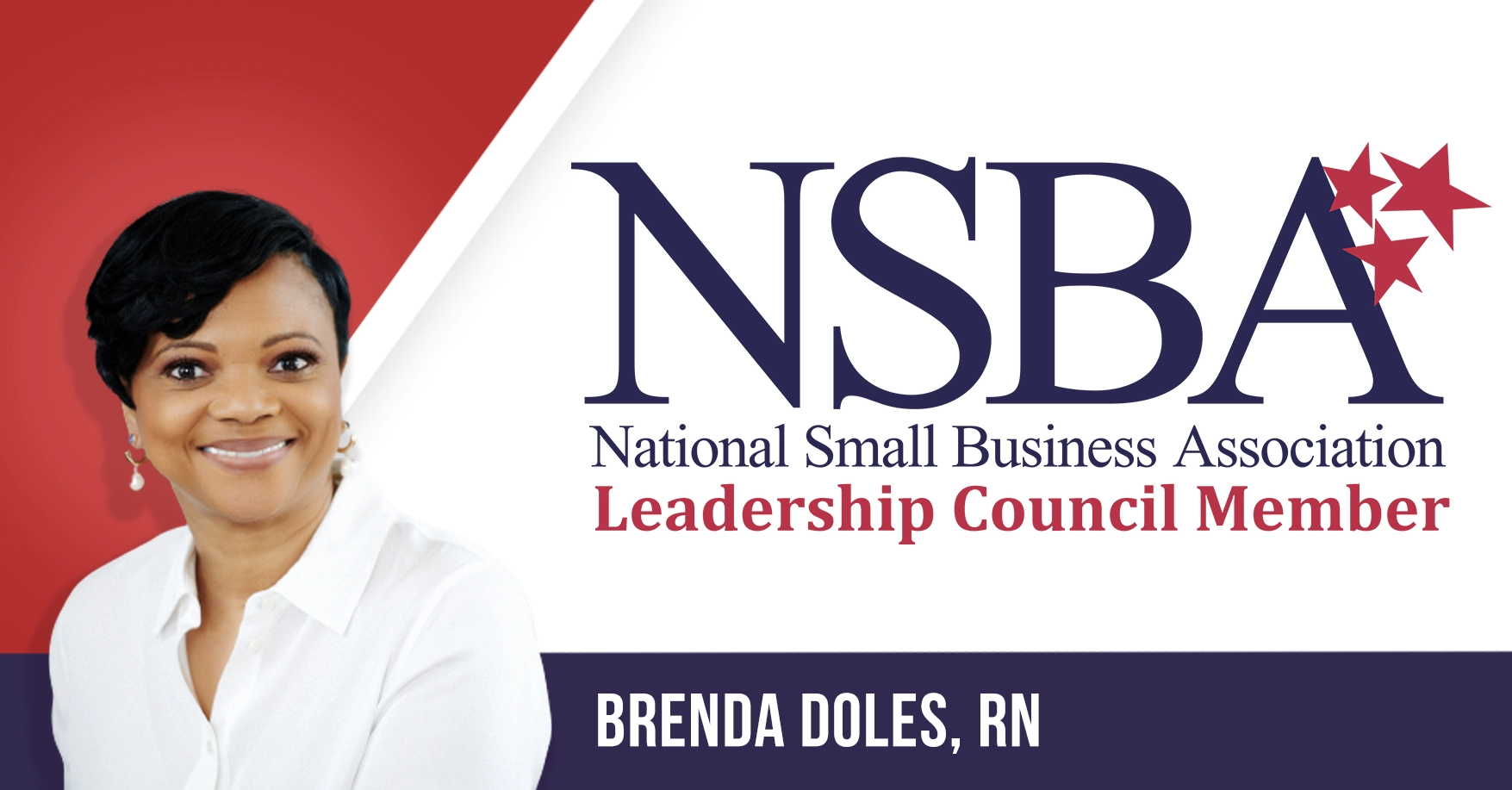 Brenda Doles' headshot beside the NSBA logo.